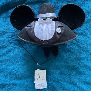 Disney Parks Groom Mickey Ears (worn once)